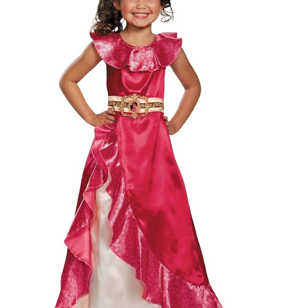 Elegant Red Princess Costume for Kids